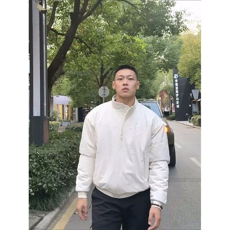26春装新款美拉德立领飞行夹克boxy廓形休闲百搭外套上衣JK6500,男装夹克,电商A486