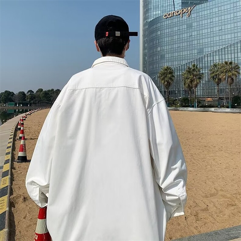 男春款宽松长袖衬衫SK021P38,男装衬衫,星座1116-2