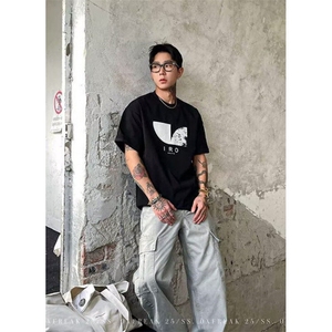 莫代尔短袖T恤圆领春季新款夏季男女装简约短袖纯棉T恤 TY362图片