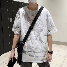 夏季2023年欧美嘻哈街头烫钻项链短袖链条t恤T226P28，男装T恤，星座1116-2