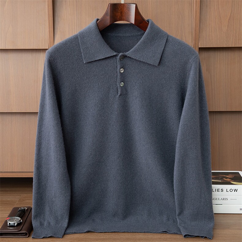 2025年秋季时尚百搭通勤简约休闲羊绒套衫，男装羊绒套衫，伊雪娇羊绒