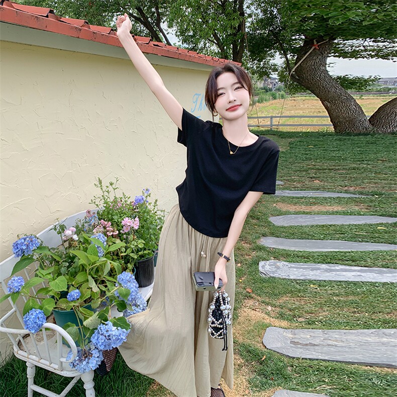 新款现货主推T+大裤裙套装9856-P125-K178,女装套装/套裙,2C129