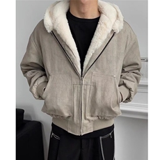 现货大理石毛领座山雕棉衣美式男女拉链情侣棉服外套LJ955-P135，男装棉衣，星座1008