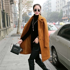 时尚气质女装毛呢外套优雅显瘦长款大衣冬季必备保暖单品，女装毛呢外套，冬木谷雨