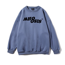 白底23新款秋冬字母印花潮流美式宽松圆领卫衣W190P30控48，男装卫衣，电商A247-1