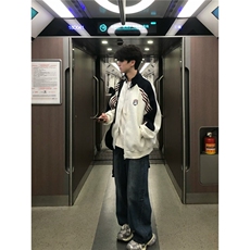时尚潮流文艺日系百搭华棉复合牛奶丝开衫卫衣新款513AKS2413P47，男装卫衣，星座513A