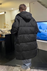 8XL-M特大码2024年冬季港风羽绒服男加厚连帽棉衣棉服YRFC01P220，男装羽绒服，电商D206-1