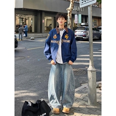 【有货】716CC-特P70美式街头底特律刺绣立领夹克外套男女，男装夹克，星座1007（原301D）