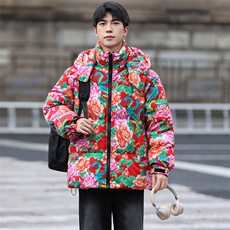 N1新中式团队表演出汉服男女棉衣面包服保暖防寒棉服棉袄情侣装，男装棉衣，星座115A(原星座507）