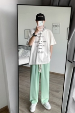 8XL-M特大码2023春夏抖音直播高品质冰丝裤休闲西装裤长裤男K921，男装T恤，电商D206-1