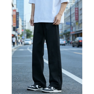 牛仔裤男秋季直筒春款宽松潮牌美式高街复古水洗休闲长裤YZ88-P45图片