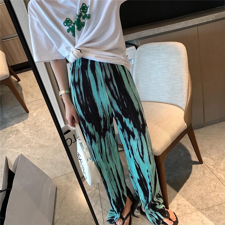 扎染百褶裤，女装，XTZ style