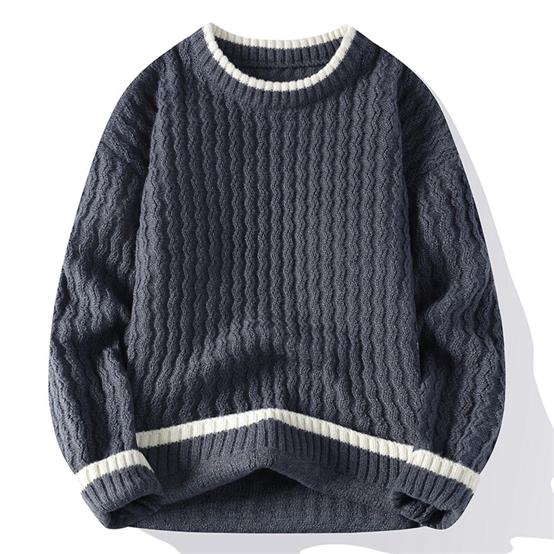 毛衣男秋冬高品质男士休闲圆领针织衫毛衣310B-3-815-P52图片
