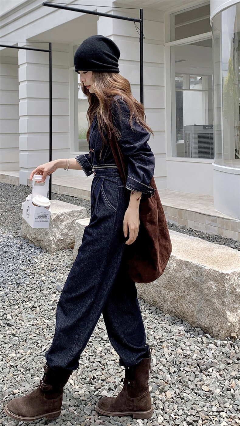 （新款）2026春装肩章牛仔连体裤可脱卸两件套1D060-p199-328,女装连体裤,1D060