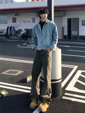 【有货】JKA956CC-特P78孔雀绿夹克男水洗复古外套，男装夹克，星座1007（原301D）