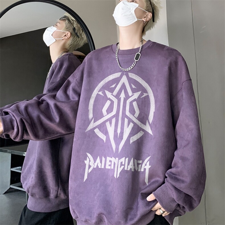 秋装复古美式水洗做旧重磅麂皮绒卫衣301B-JB1507-p45,男装卫衣,星座301B
