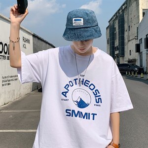 转化8%！！2021夏季男士纯棉短袖T恤宽松半袖体恤衫T2156P25图片