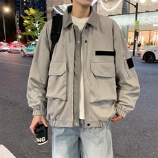 春款现货复古休闲工装夹克男士翻领宽松外套JK02656-P78，男装夹克，星座308B-2