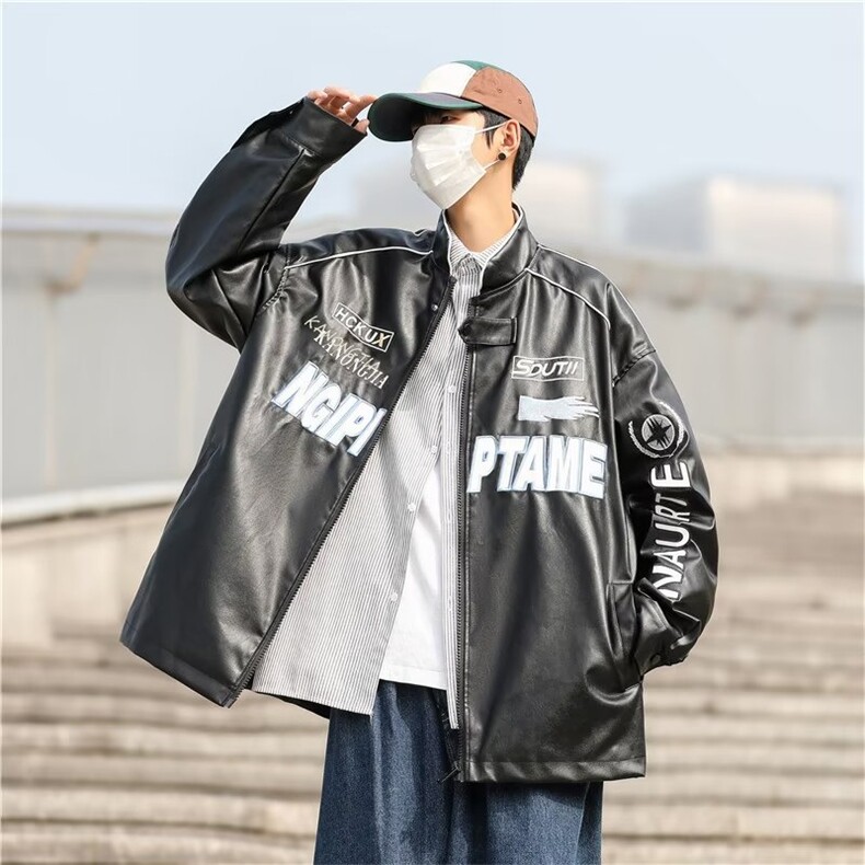 2025秋冬装棉服中性休闲宽松皮衣男加棉夹克外套XZ212-QWY141-P80,男装夹克,星座212