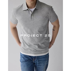 网图领口压胶珠地棉假两件POLO衫休闲高级翻领短袖T恤CS2625-P48，男装T恤，星座1213