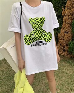 新款小熊短袖T恤图片