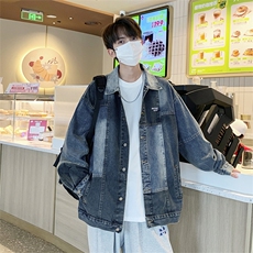 Wt3328-P69美式复古牛仔拼接夹克，男装夹克，星座1501-1