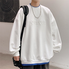 港风圆领卫衣男落肩打底衫潮流百搭上衣外套Y016P32，男装卫衣，星座1204-3