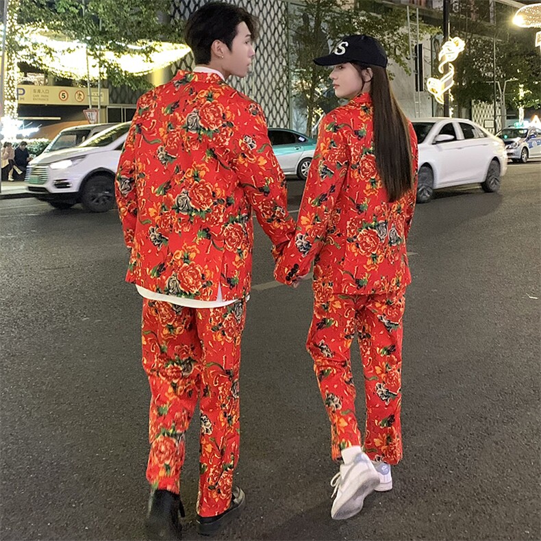 R1薛子谦同款同花色同质量同款式中高端西服大码套装情侣，男装西服，星座115A(原星座507）