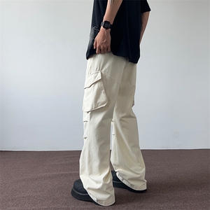03美式高街多口袋工装裤简约百搭休闲裤男女XZ211-1-K2427-P65图片