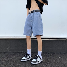 夏季牛仔短裤男士五分裤男款高街破洞直筒中裤5分裤马裤N3106，男装牛仔裤，星座1116A-1（原606A）