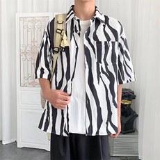 短袖衬衫春款男港风潮流C5P28，男装衬衫，星座1116-2