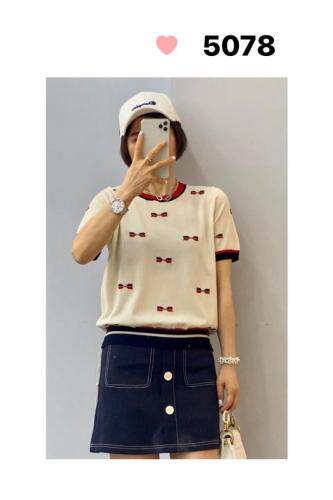 夏季天丝针织短袖，女装，聖仕莲