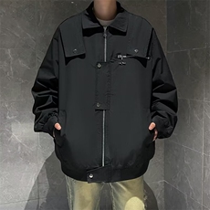 港风文艺刺绣棒球服男春秋宽松潮流夹克复古百搭外套，男装夹克，星座716-2