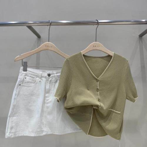 新品丝麻针织开衫，女装，BAIBIANYIYI