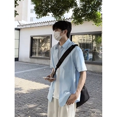 XZ1014-1-CS233-特p35-美式短袖衬衫男，男装T恤，星座1014-1