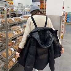 2023羽绒服男女同款黑金时尚外套女，女装羽绒服，灵力轩