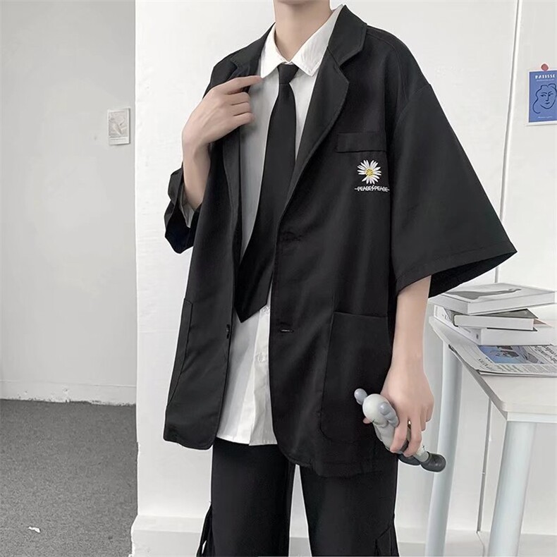 潮流时尚男士休闲短袖西装外套JK196P38,男装西服,星座1116-2