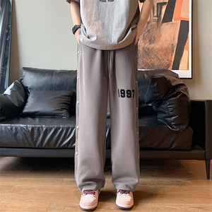 春季休闲裤男直筒裤宽松拖地裤阔腿运动裤B278- K611-P5图片