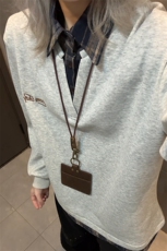 假两件卫衣男秋冬拼接衬衫领学院风上衣外套WY3658-特P38加绒P40，男装衬衫，电商B295