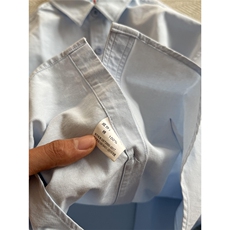 棉纯棉衬衫成衣水洗匠心工艺内里全埋夹男女宽松纯色衬衣，男装衬衫，星座301C-5