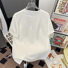 美式夏季潮牌简单t恤男款圆领短袖小众半袖宽松上衣T0183-P35，男装T恤，星座308B-1
