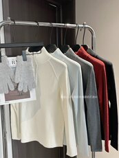 毛衣女新款2024秋冬套头短款宽松慵懒针织上衣，女装针织衫/毛衣，沐策羊绒