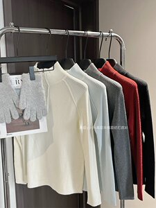 毛衣女新款2024秋冬套头短款宽松慵懒针织上衣图片