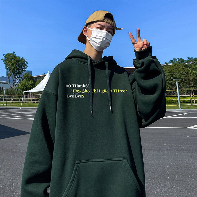 抖音得物供货可提供视频春装重磅美式宽松连帽卫衣DL2451,男装卫衣,电商A486-1