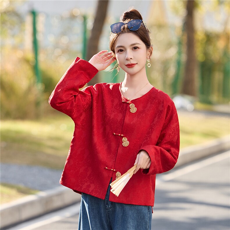 现货2026年春季休闲风减龄外套,女装短外套,依如秀(原杭风阁)