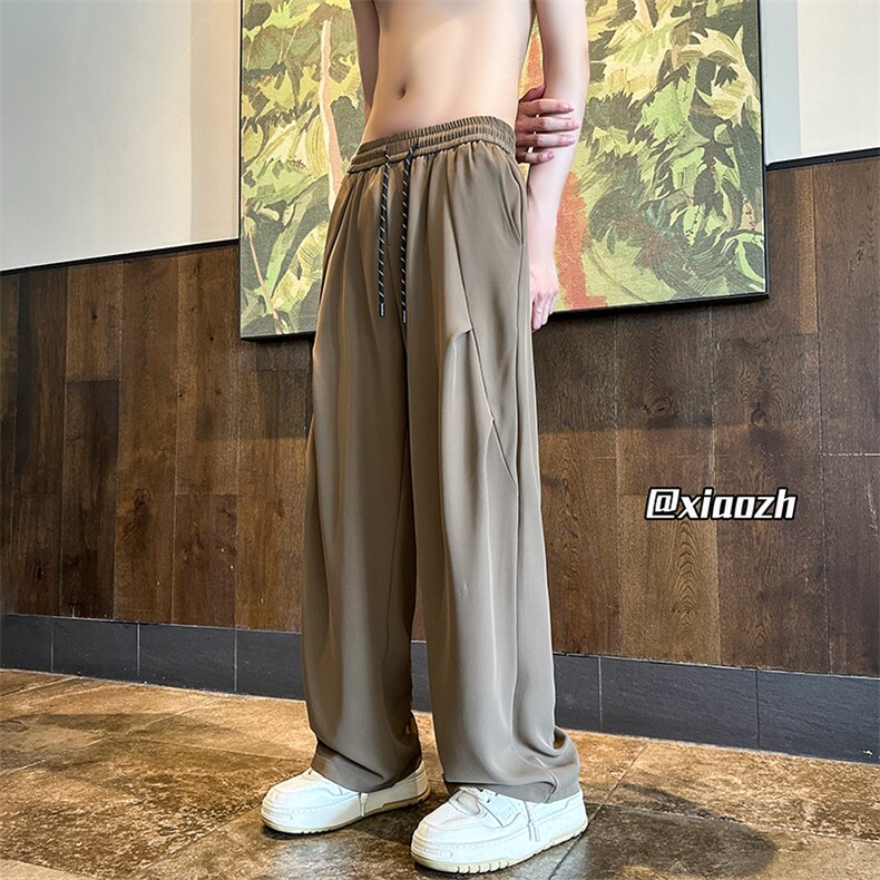XZ616夏季侧边压褶设计款休闲裤冰丝西装裤TY1034特P30控58,男装休闲裤,星座512A（原616）