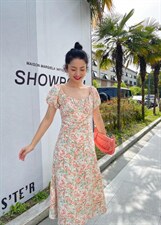 【现货】韩罩杯碎花连衣裙，女装连衣裙，欧尼蒂