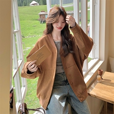 2C085-Q103P150K218秋装V领夹克外套棒球服已出货，女装短外套，2C085
