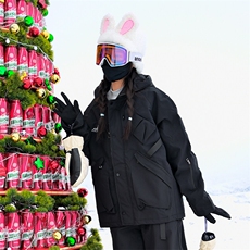 24冬户外大码防水防风单板滑雪服男女加棉加厚保暖外套M78-P155，男装棉衣，电商A001