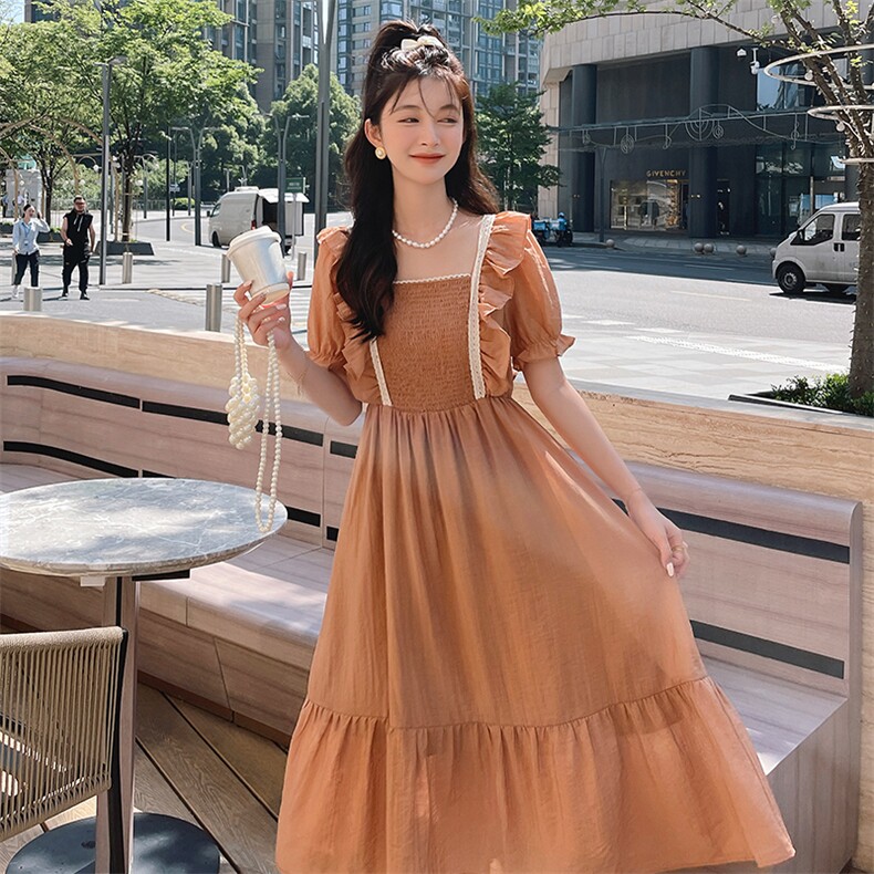 新款茶歇韩系甜美连衣裙【现货】082-5083-P115K168,女装连衣裙,浙宝192（原082）